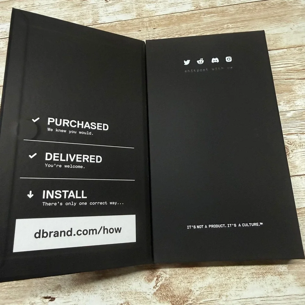 dbrand Grip Case Matte Black‎ iPhone 17 Pro Max Pink Skin New Open Box